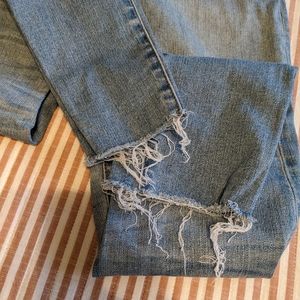 JCrew toothpick skinny jeans, light wash